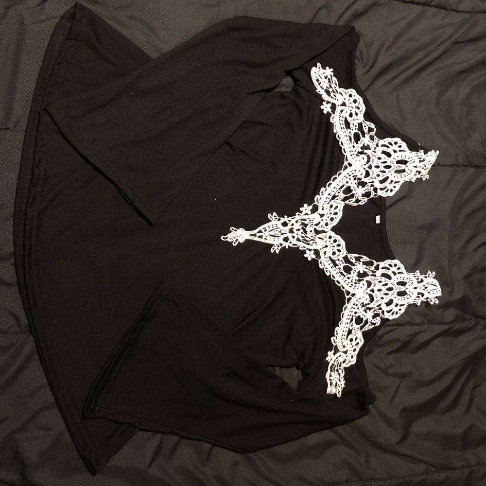 Open Shoulder Dress Shirt